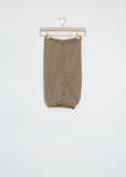 Unisex Buttoned Merino Wool Snood — Grey Beige
