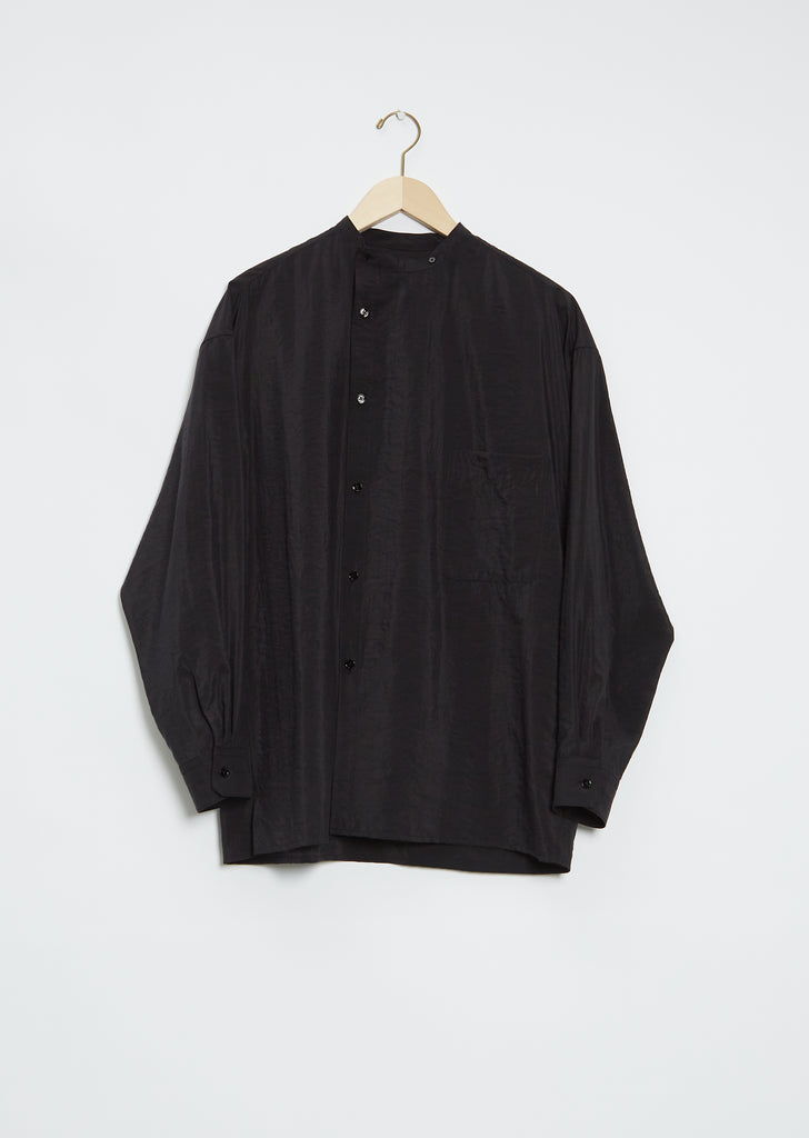 Unisex Asymmetric Silk Shirt