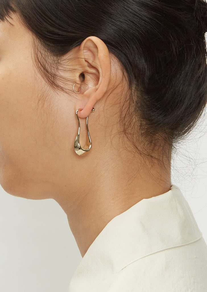 Short Drop Earring — Light Gold