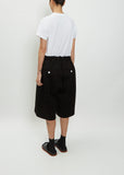 Pull-On Cotton Trouser Shorts