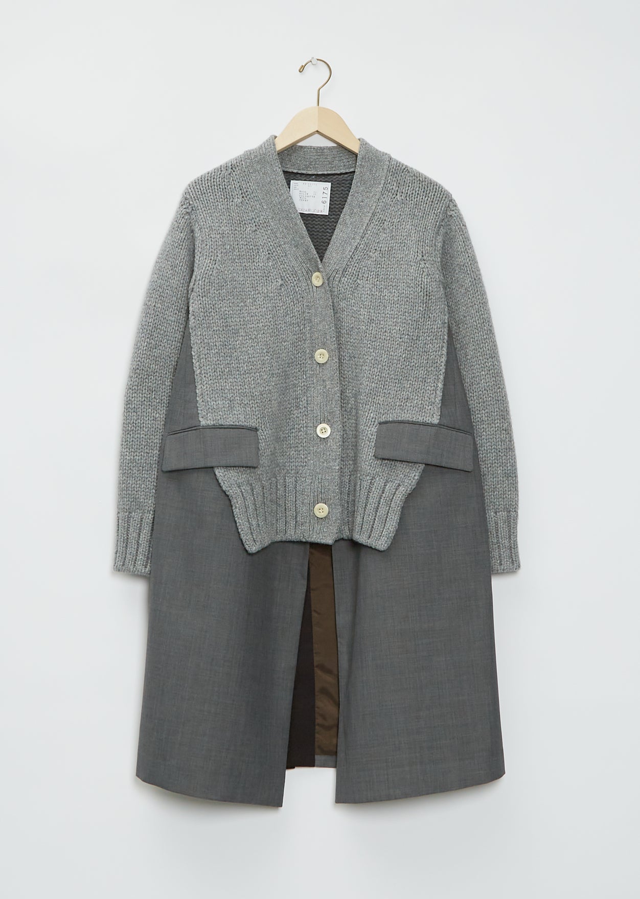Wool Suiting x Knit Cardigan – La Garçonne