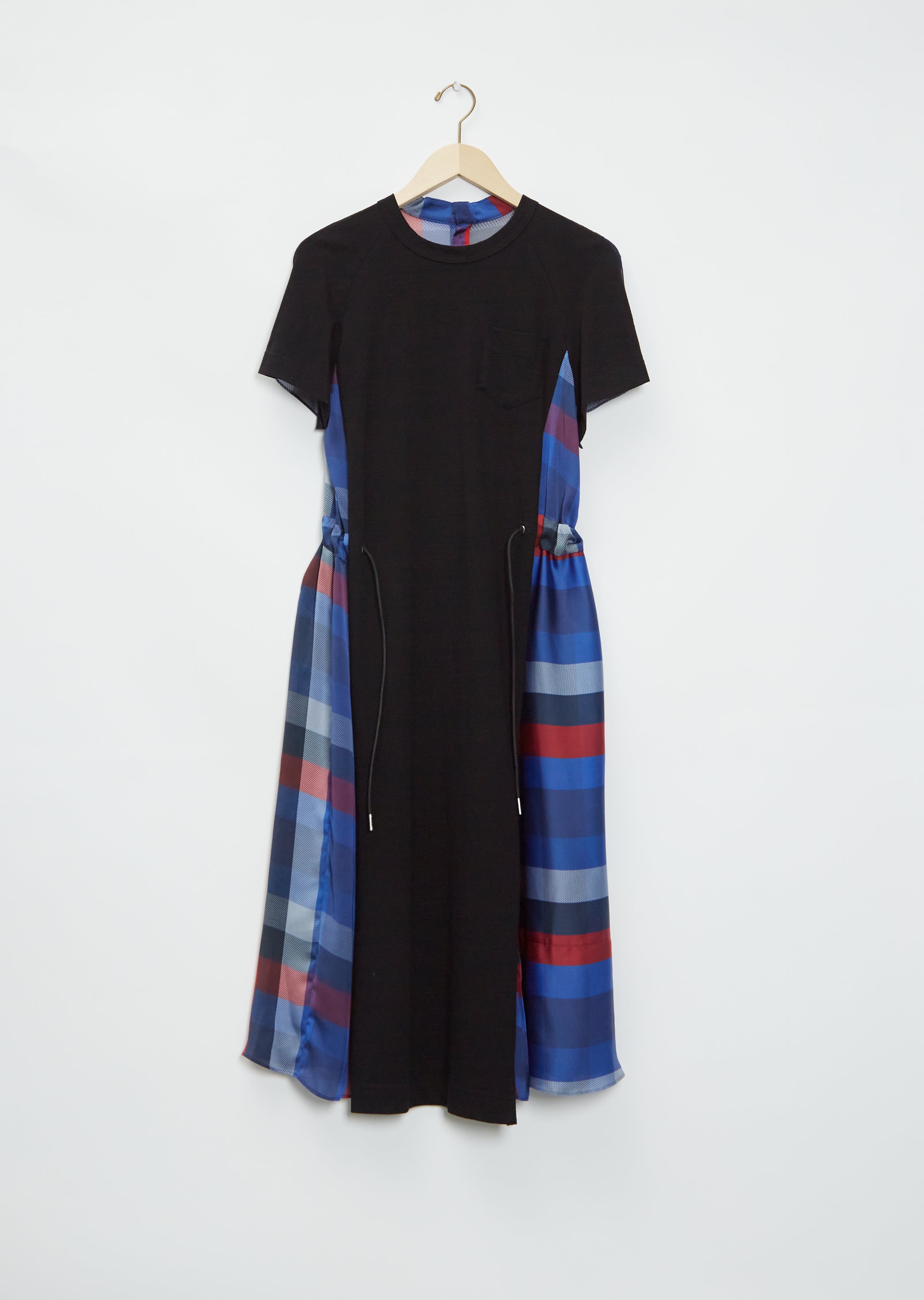 Plaid Cotton Jersey Dress La Garonne Plaid Cotton Jersey Dress La Garonne