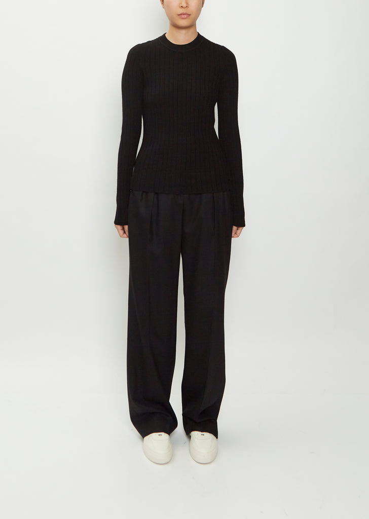 Dapa Wool Cashmere Sweater — Black