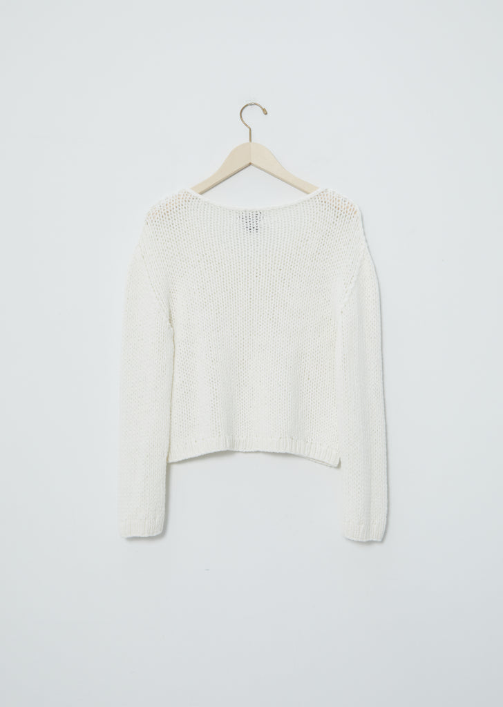 Ada Cashmere Sweater — Snow