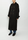 Boras Wool Cashmere Coat — Black