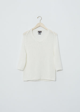 Yang Cashmere Sweater — Snow Off White
