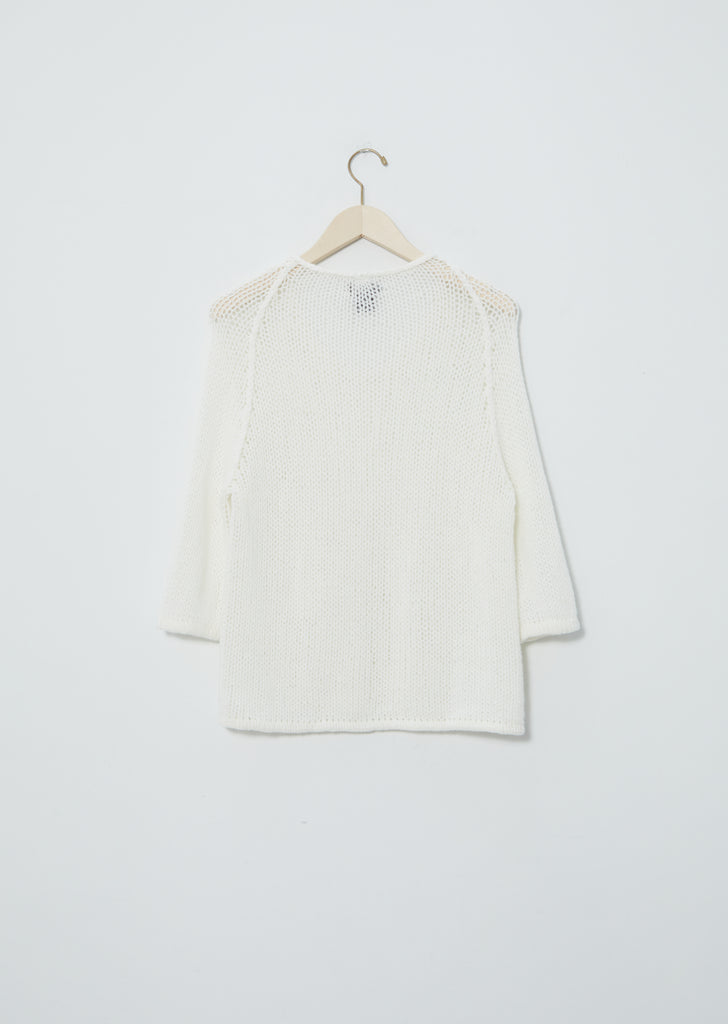 Yang Cashmere Sweater — Snow Off White