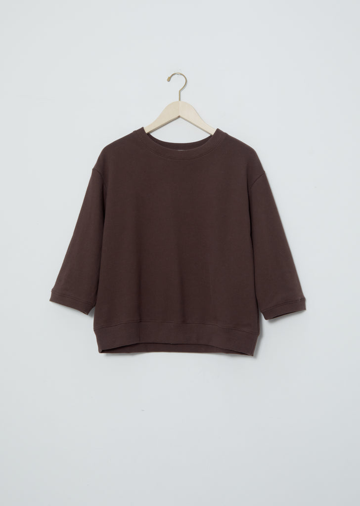3/4 Sleeve Sweatshirt — Chocolate