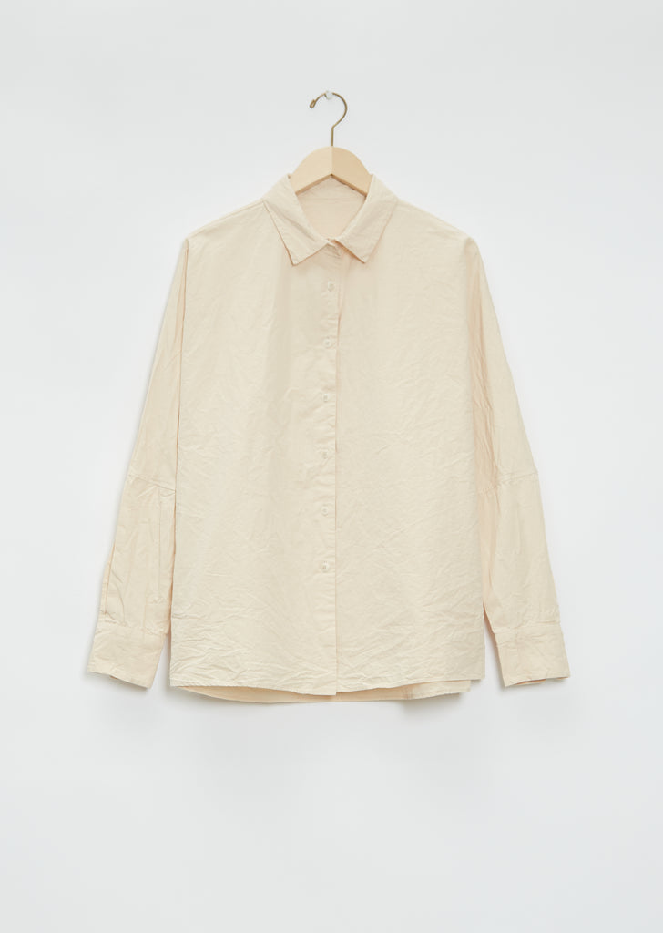 Waga Soleil Cotton Shirt — Ivory