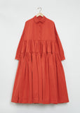 Stephy Cotton Dress — Burnt Orange