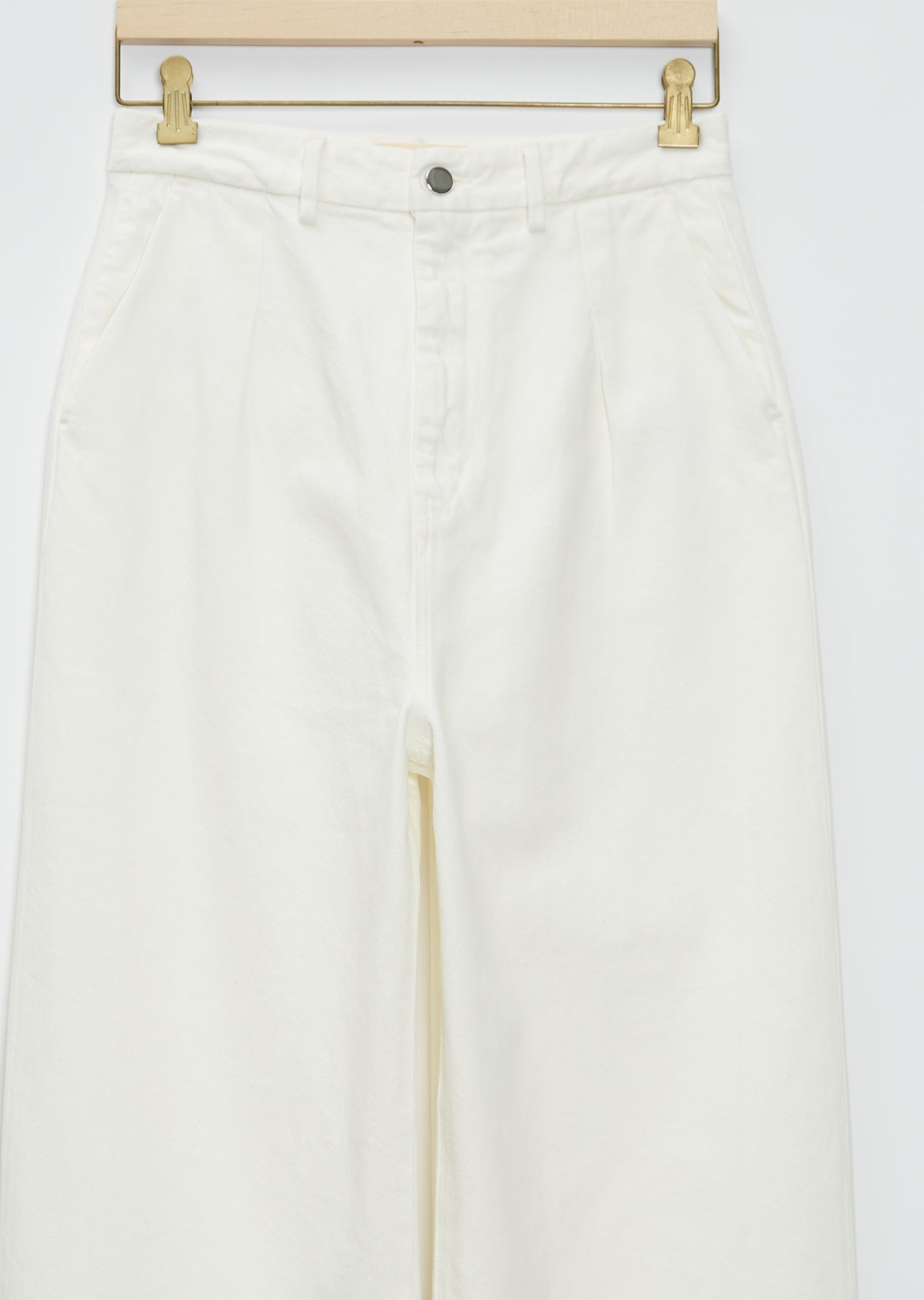 LO Monogram Tailored Denim Pants - Taupe – EDDY