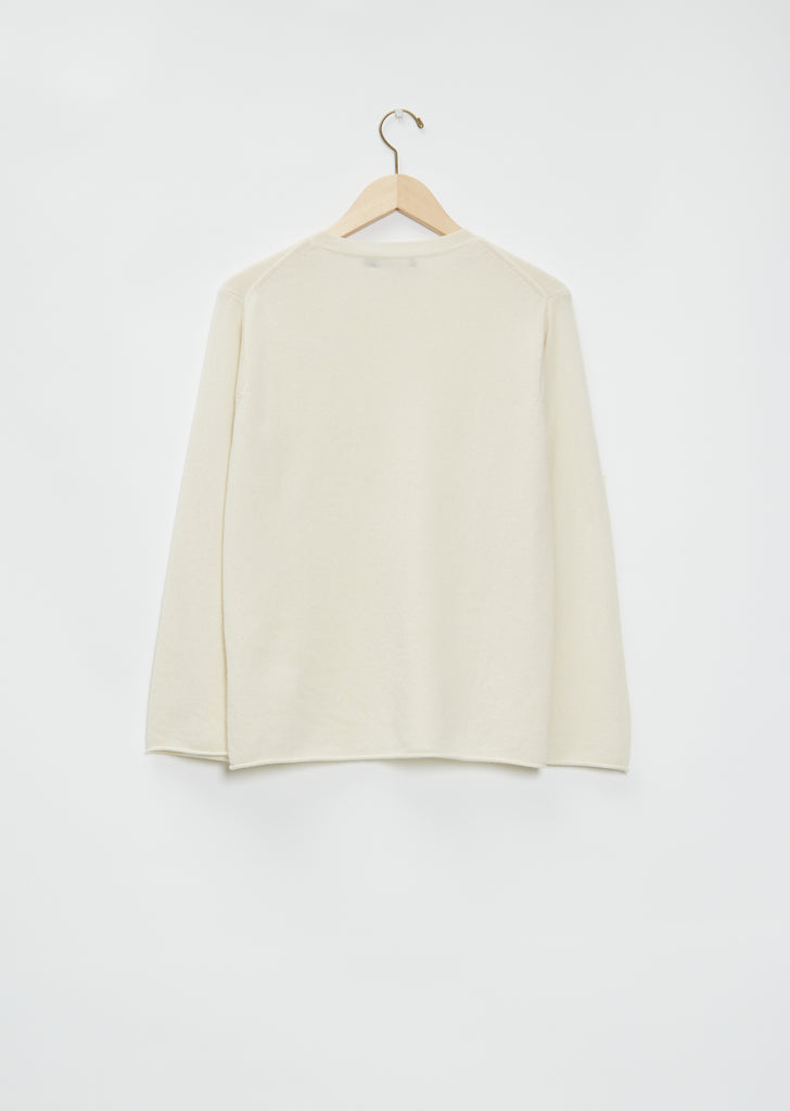 Minute Long Sleeve Cashmere Shirt — Snow