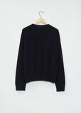Moon Pocket Cashmere Sweater — Dark Navy