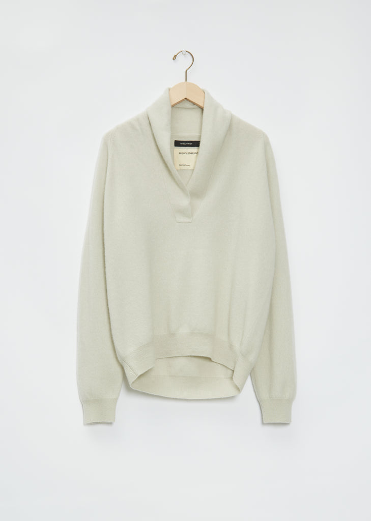 Hamza Cashmere Sweater — Silver Green