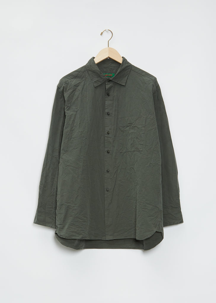 Men's Big Raccourcie Cotton Shirt — Khaki