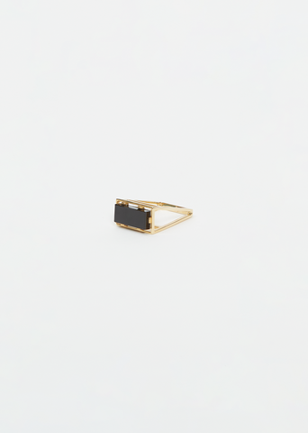 Diaspro Ring — Black Agate