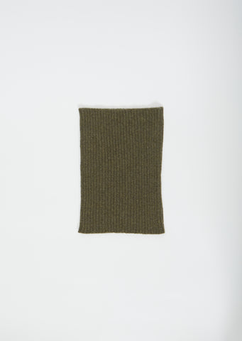 Wool & Cashmere Neck Warmer — Khaki