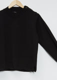 Cotton Wool Button Mock-Neck