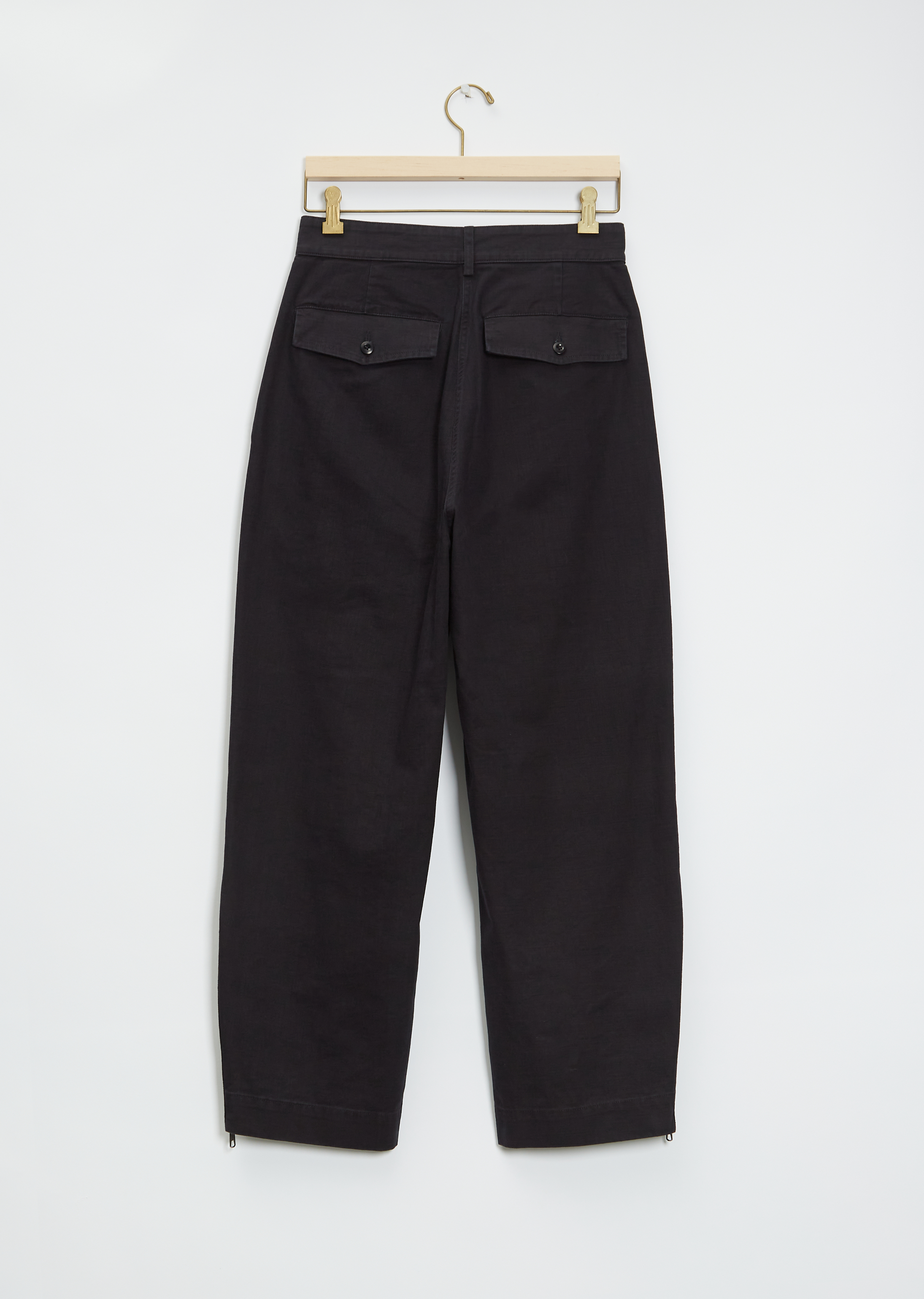 Zip Adjuster Cotton Trousers – La Garçonne Zip Adjuster Cotton Trousers – La Garçonne