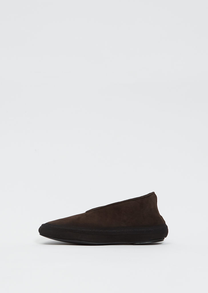 Suede Fairy Shoe — Classic Brown