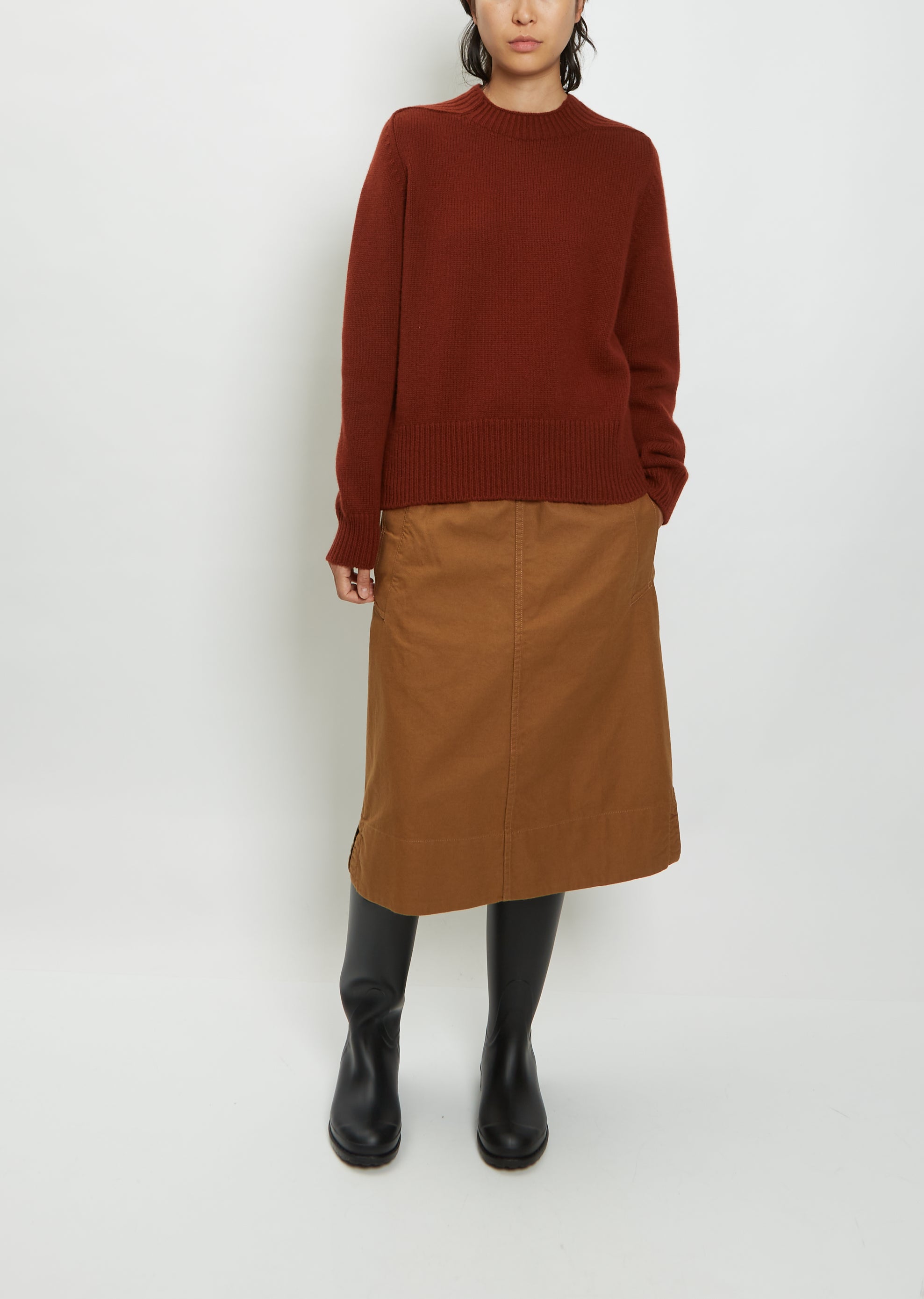 Long Slouchy Merino-Cashmere Jumper – La Garçonne