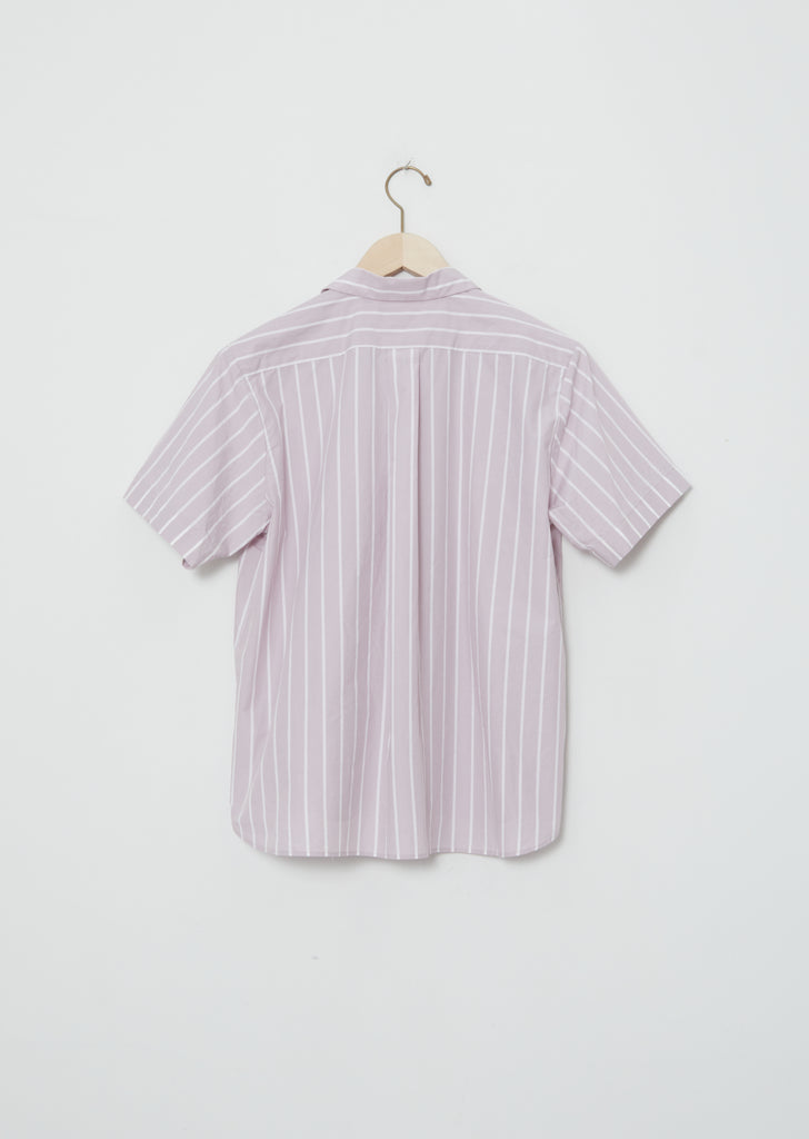 Cotton Stripe Short Sleeve Shirt