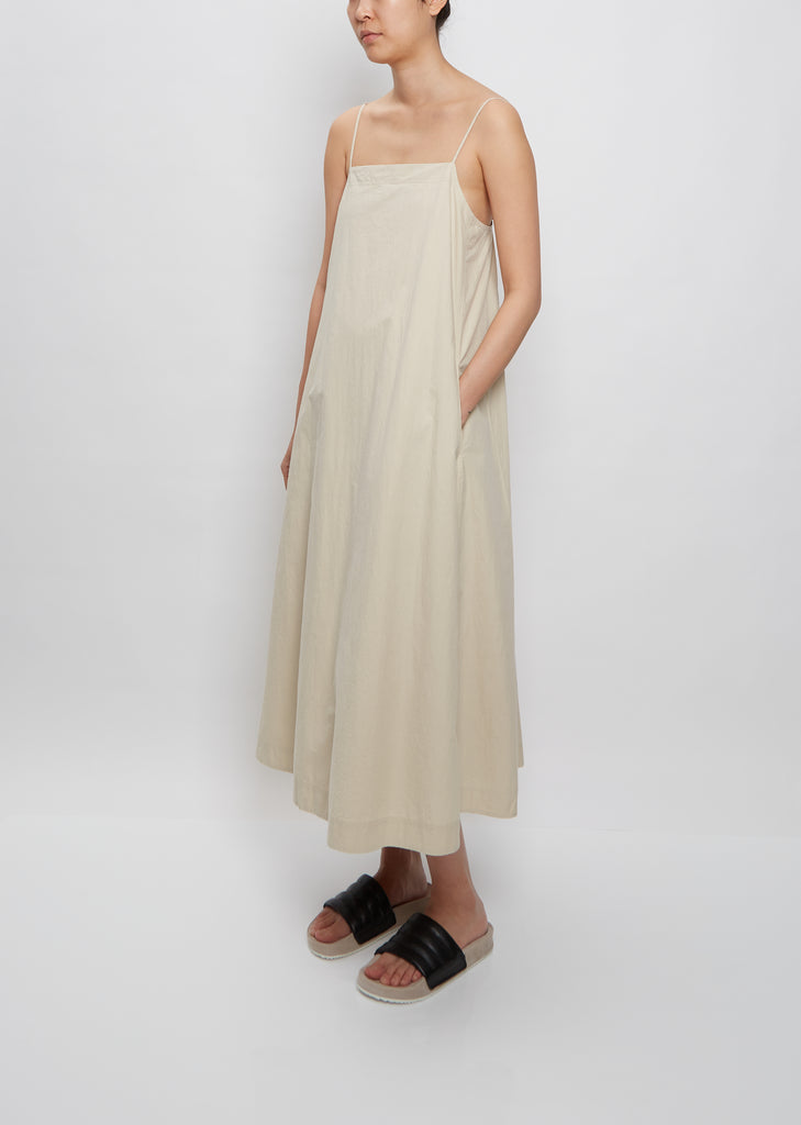 Relaxed Strappy Dress — White