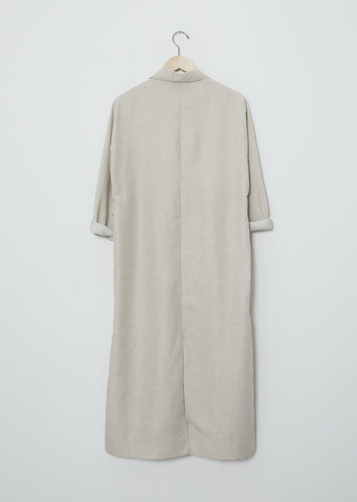 Cotton Grid Lourdes Coat Dress