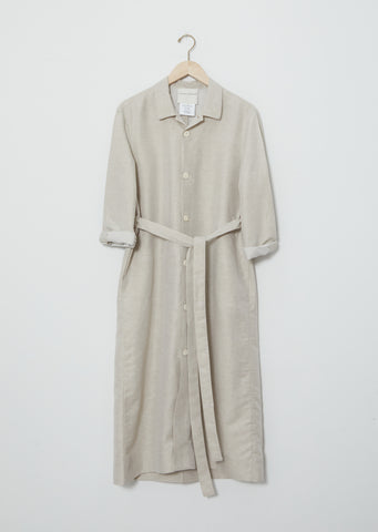 Cotton Grid Lourdes Coat Dress