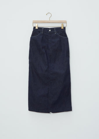 Hard Twist Denim Skirt