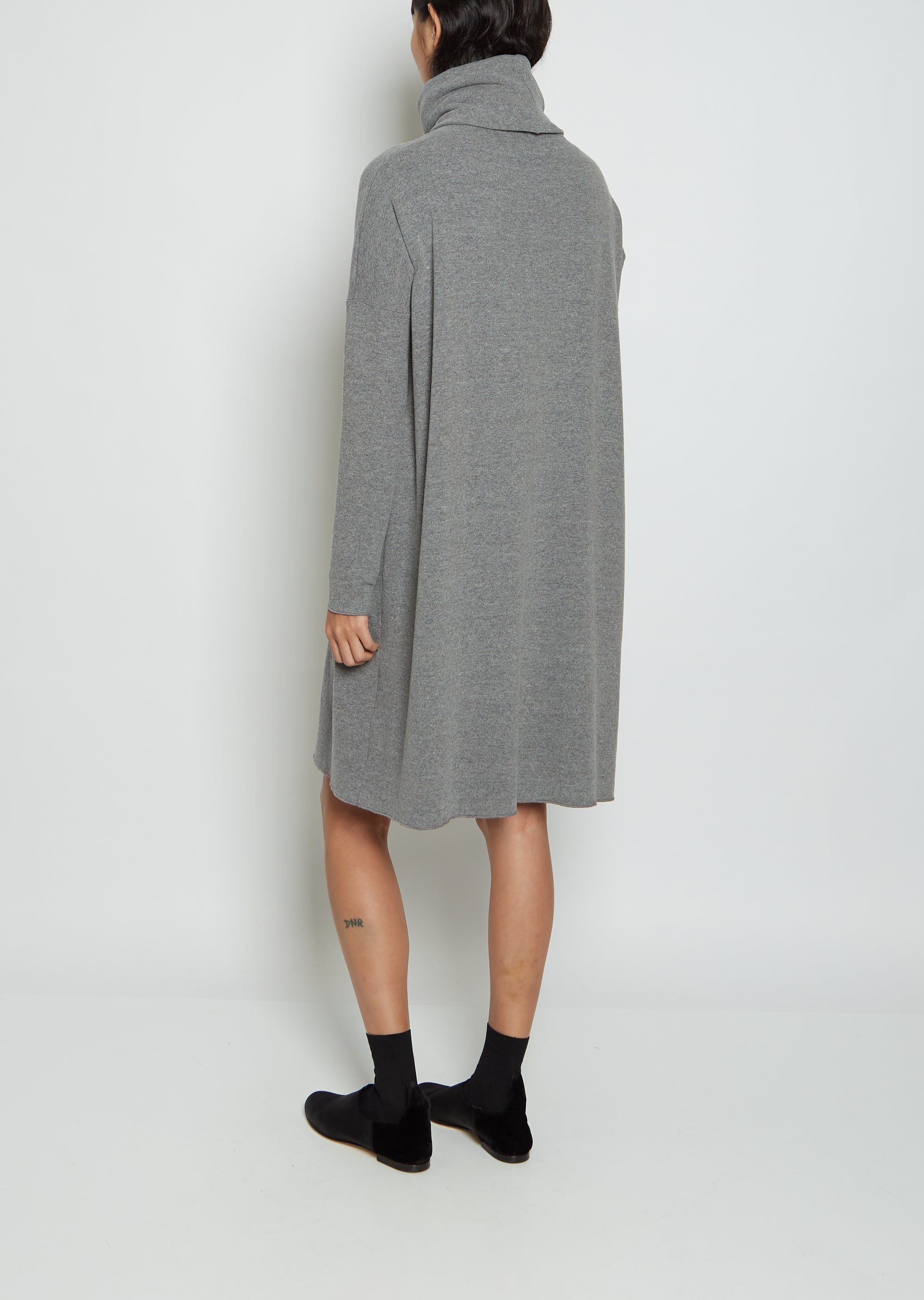 Oversized Turtleneck Cotton Acrylic Dress JP La Garonne Oversized Turtleneck Cotton Acrylic Dress JP La Garonne