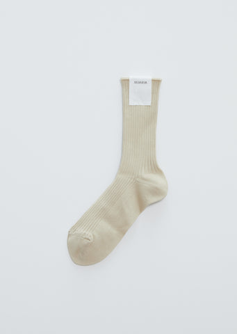 Giza High Gauge Socks — Beige