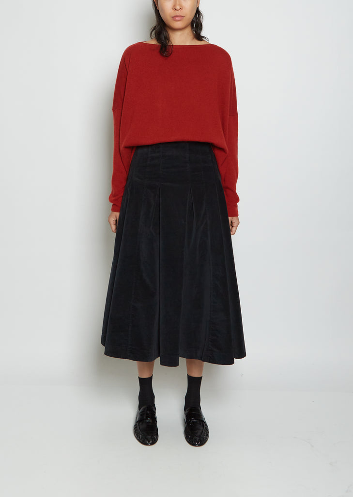 Velvet Skirt — Black