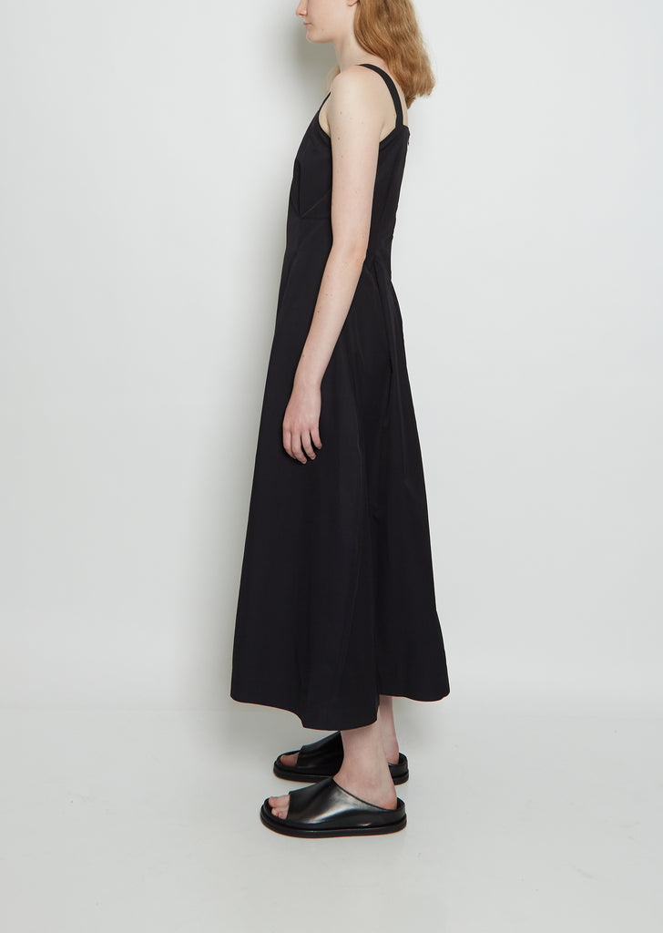 Meno Strappy Cotton Seamed Dress