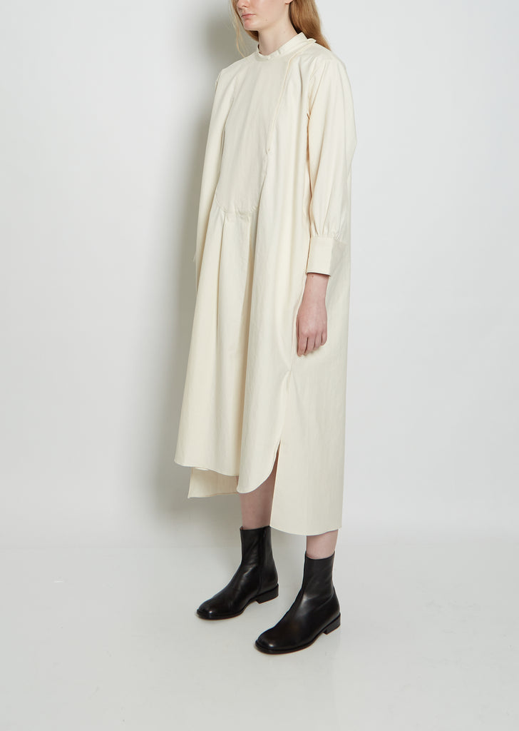 Shelter Organic Cotton Shirt Dress — Natural