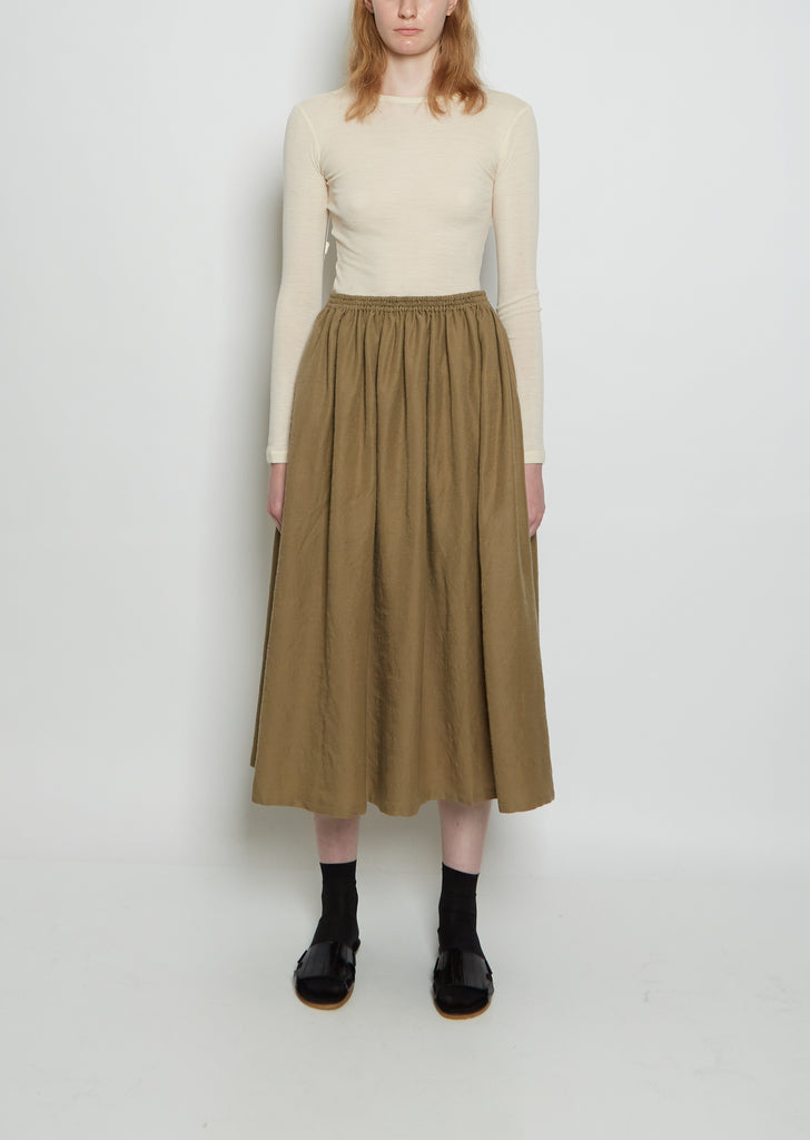 Wool Skye Skirt — Sage