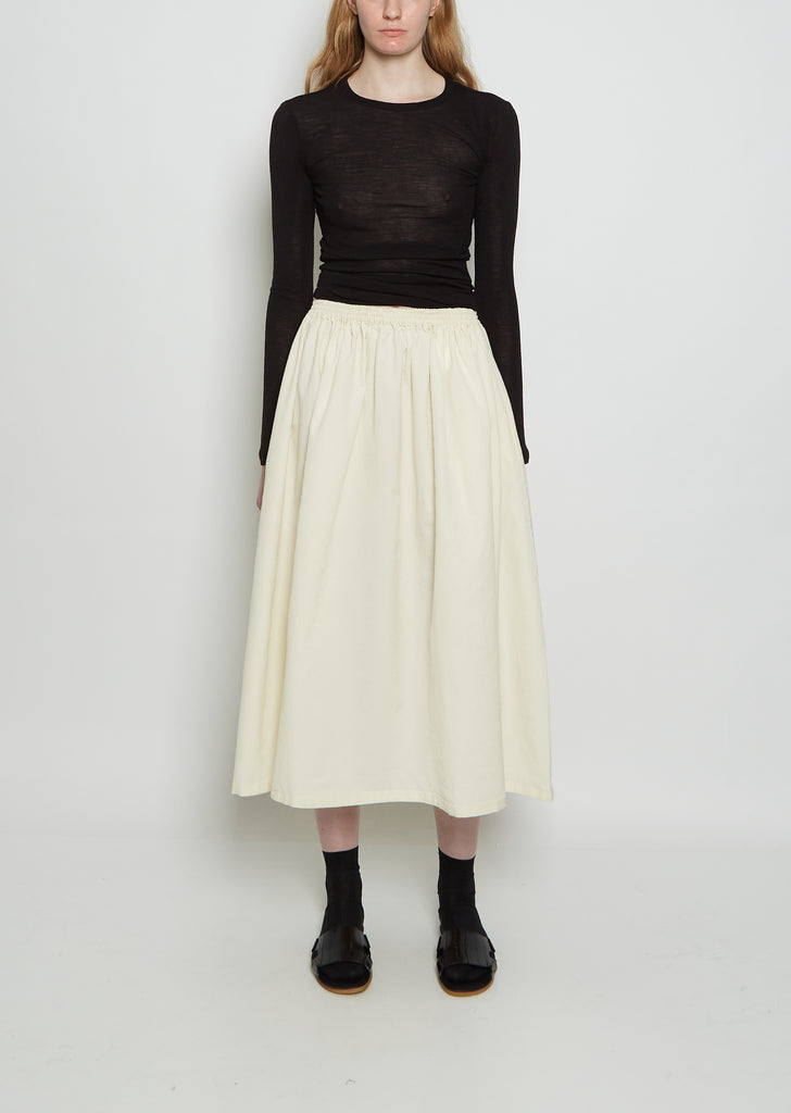 Wool Skye Skirt — Natural