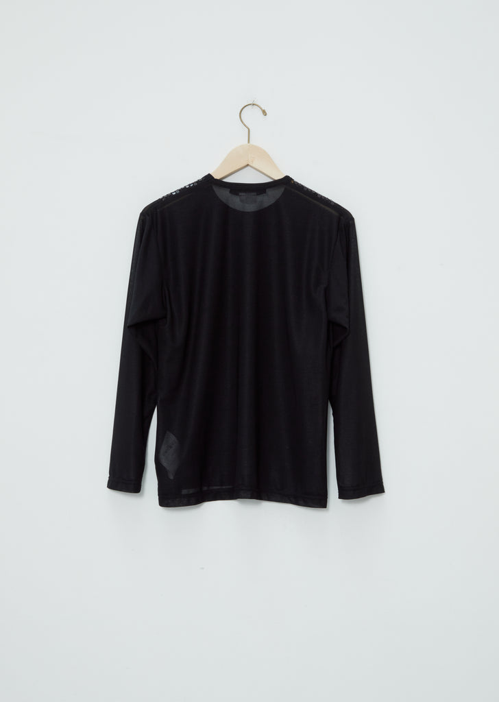 Sequins T-Shirt — Black