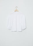 Pouf Sleeve T-Shirt — White
