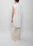 Sleeveless Uniform Dress — White