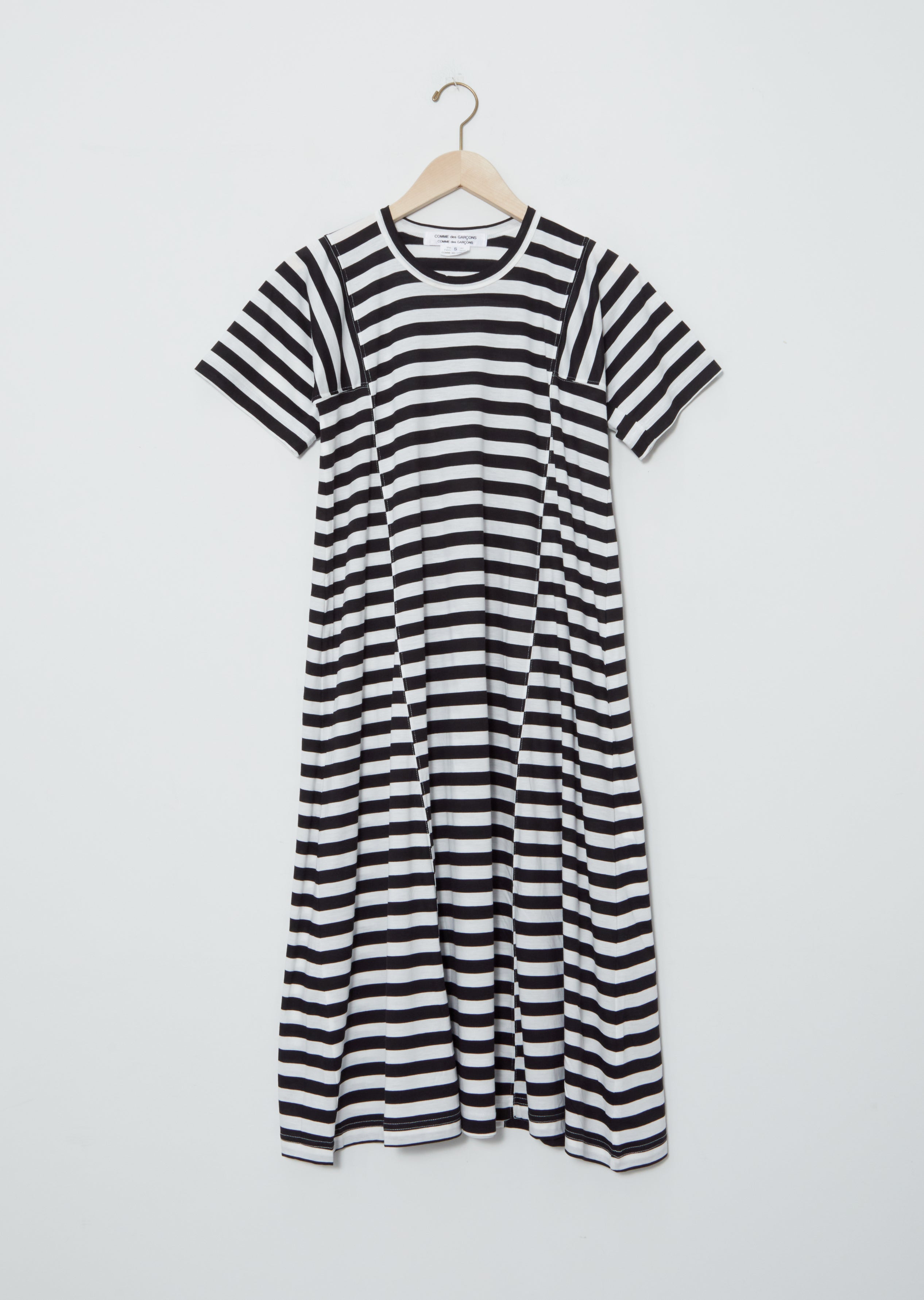 comme des garcons t shirt dress Stripe Long T-Shirt Dress La Garonne
