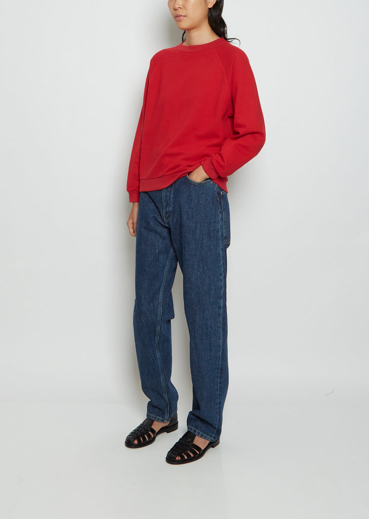 Studio Cotton Sweatshirt — Red
