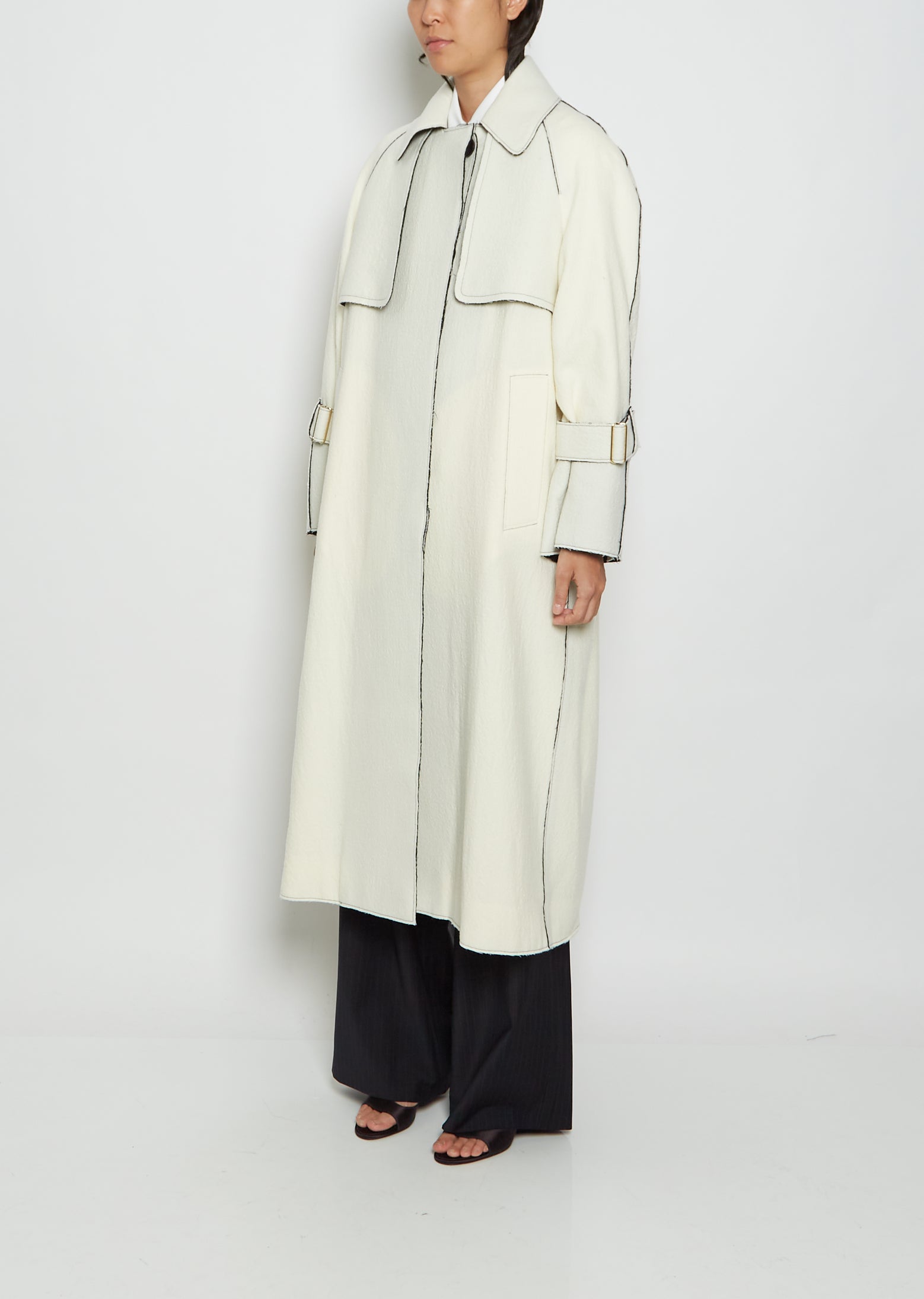 Anabel Wool Trench Coat – La Garçonne