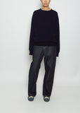 Moon Pocket Cashmere Sweater — Dark Navy