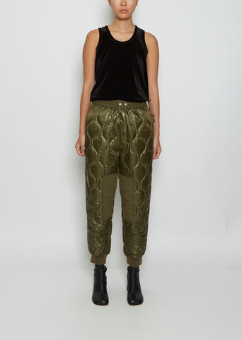 Quilted Pull On Pants