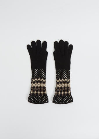 Nordic Five Finger Wool Gloves