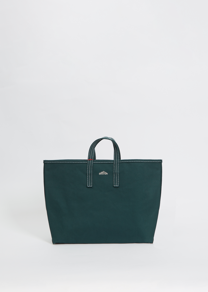 Cotton Canvas Tote Bag — Deep Green