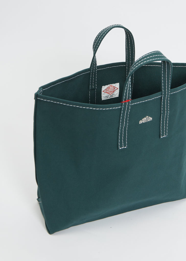 Cotton Canvas Tote Bag — Deep Green