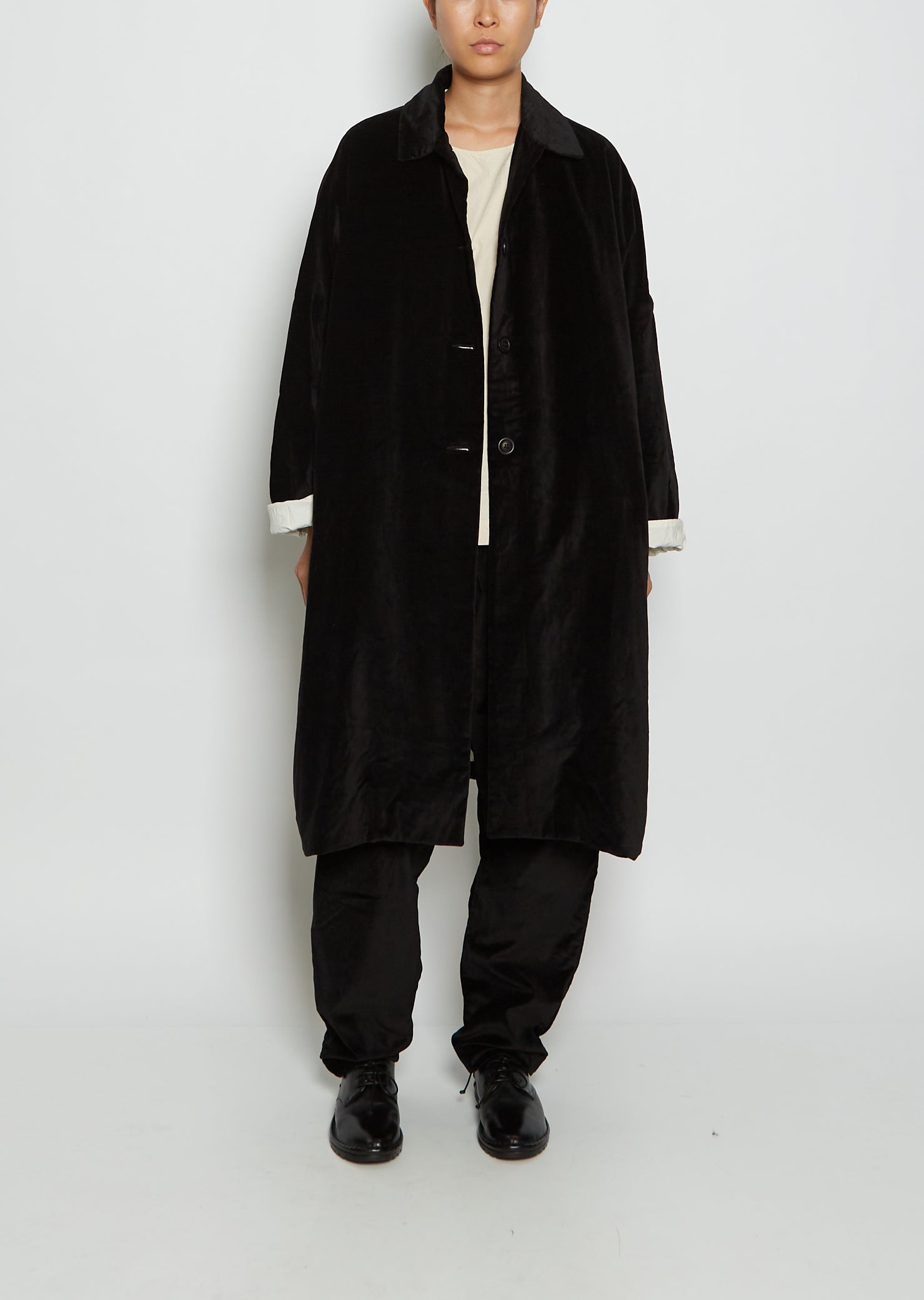 casey casey BLOBBY COAT FEUT - ステンカラーコート