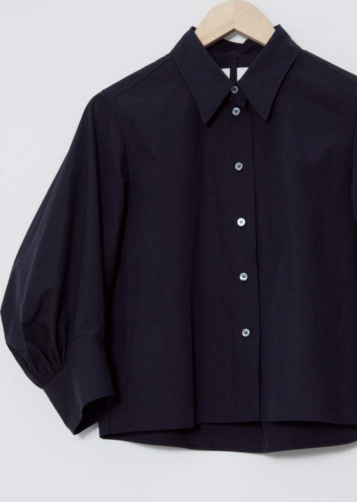 Keeva Cotton Shirt — Darkest Navy